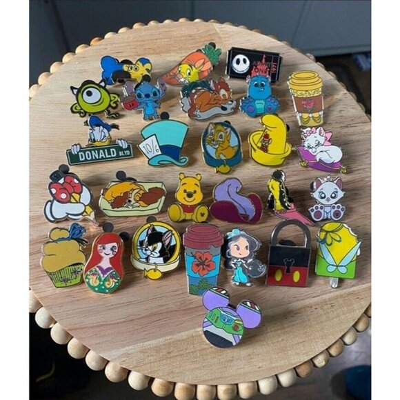 Disney Pin Lot-25 Quantity No Duplicates Great For Trading! - Picture 1 of 3